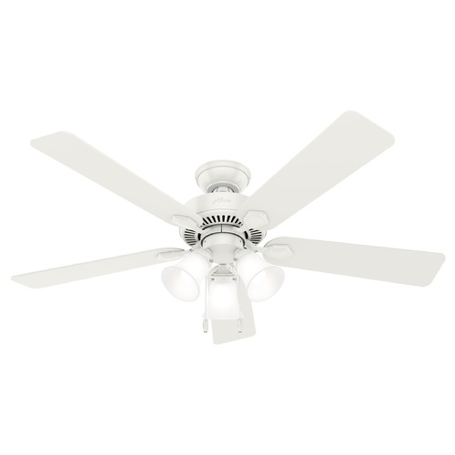 52-Inch Swanson Fan in Fresh White by Hunter Fan Company