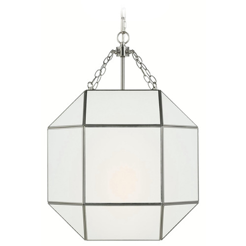 Visual Comfort Studio Collection Visual Comfort Studio Collection Morrison Brushed Nickel Pendant Light with Octagon Shade 5279453-962