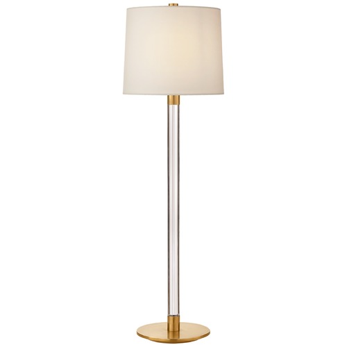 Visual Comfort Signature Collection Aerin Riga Buffet Lamp in Crystal & Antique Brass by Visual Comfort Signature ARN3005CGHABL