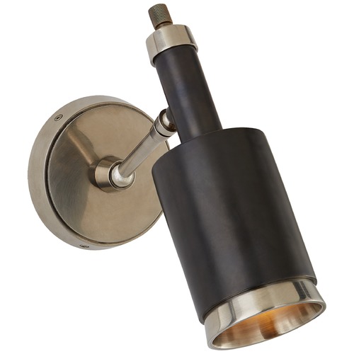 Visual Comfort Signature Collection Thomas OBrien Anders Sconce in Nickel & Bronze by Visual Comfort Signature TOB2097ANBZ