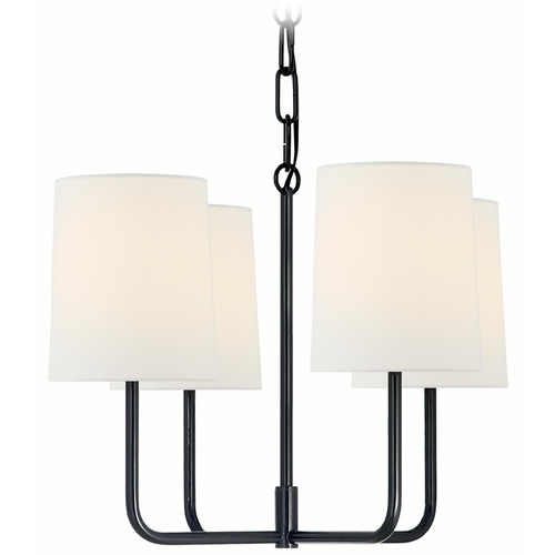 Visual Comfort Signature Collection Barbara Barry Go Lightly Charcoal Chandelier