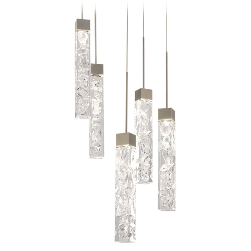 Modern Forms by WAC Lighting Minx 5-Light LED Pendant in Antique Nickel by Modern Forms PD-78005R-AN