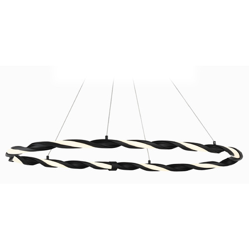 George Kovacs Lighting George Kovacs Convolution Coal LED Pendant Light P5482-66A-L