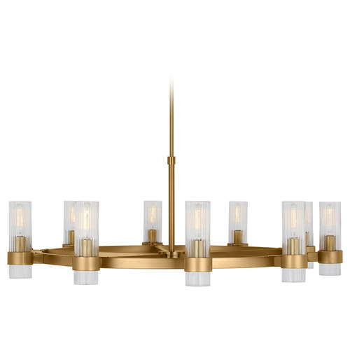Visual Comfort Studio Collection Chapman & Myers Geneva Burnished Brass Chandelier
