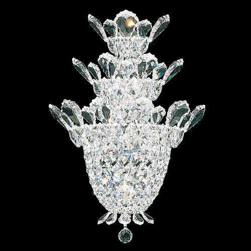 Schonbek Worldwide Lighting Trilliane Polished Stainless Steel Sconce