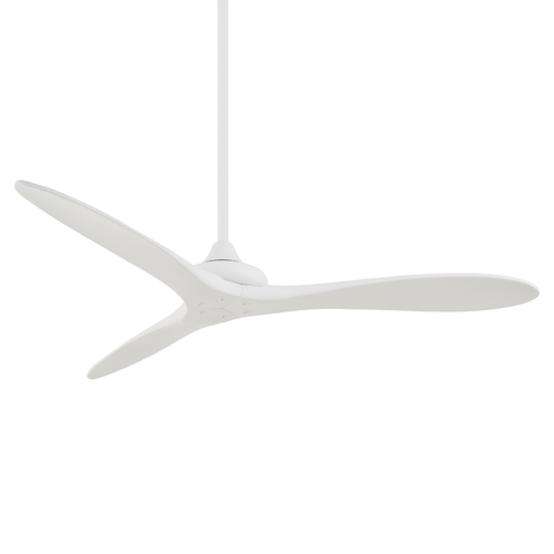 Vapor 60-Inch Damp-Rated Ceiling Fan in Flat White by Minka Aire