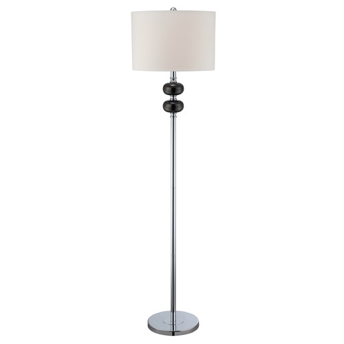 Mistico Chrome & Gun Metal Floor Lamp by Lite Source Lighting