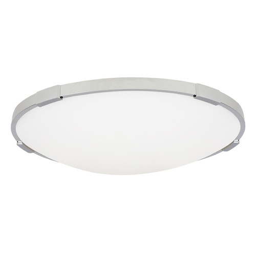 Visual Comfort Modern Collection Sean Lavin Lance 18-Inch 3000K LED Flush Mount in Chrome by VC Modern 700FMLNC18C-LED930