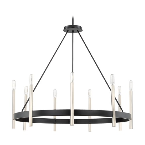 Anthem 32-Inch Chandelier in Mystic Black by Quoizel Lighting