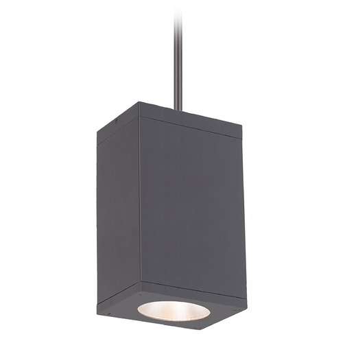 Cube Arch Graphite LED Outdoor Hanging Light by WAC Lighting