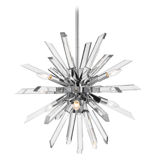 Burst Chrome Chandelier by Z-Lite