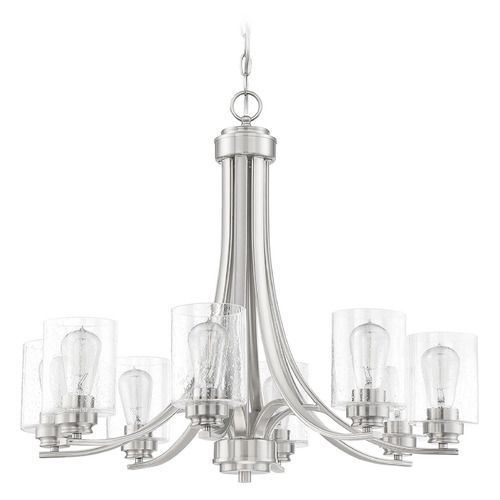 Craftmade Lighting Bolden Brushed Polished Nickel Chandelier by Craftmade Lighting 50528-BNK