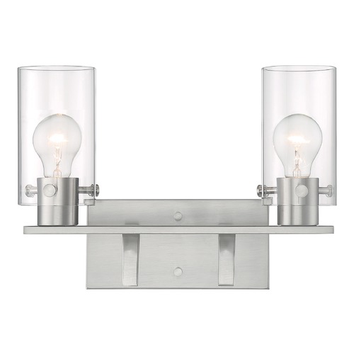 Sommerset Brushed Nickel Bathroom Light by Satco Lighting