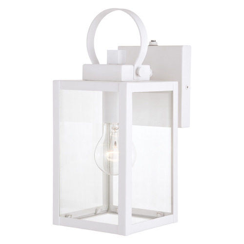 Vaxcel Lighting Vaxcel Lighting Medinah Textured White Outdoor Wall Light T0553
