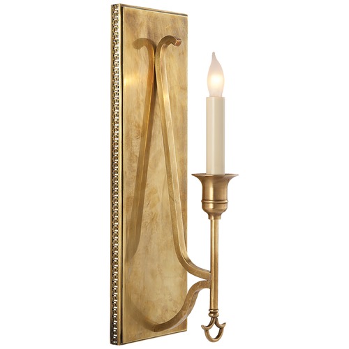 Visual Comfort Signature Collection John Rosselli Savannah Sconce in Antique Brass by Visual Comfort Signature SR2140HAB