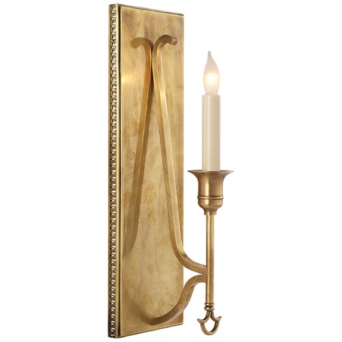 John Rosselli Savannah Sconce in Antique Brass by Visual Comfort Signature