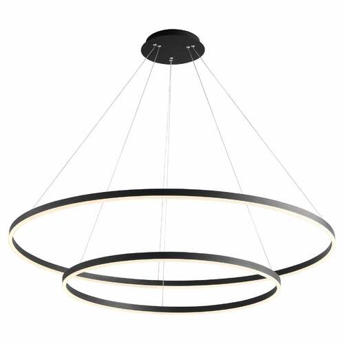 Oxygen Circulo 48-Inch LED Pendant in Black by Oxygen Lighting 3-6548-15
