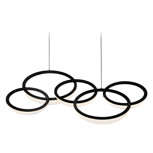 Orion LED Linear Chandelier in Black by Modern Forms