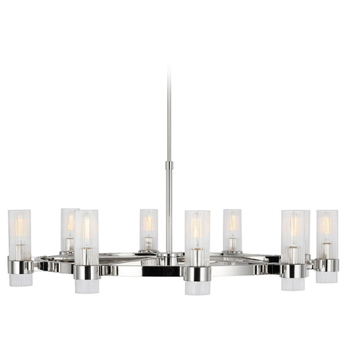 Visual Comfort Studio Collection Chapman & Myers Geneva Polished Nickel Chandelier