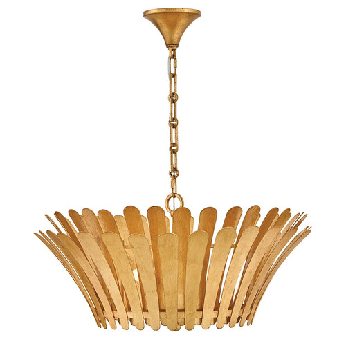 Reina Medium Chandelier in Distressed Brass by Hinkley Lighting