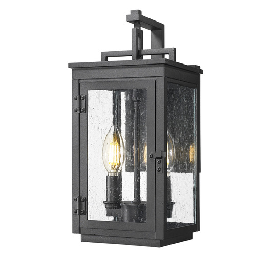 Z-Lite Z-Lite Hartwell Sand Black Outdoor Wall Light 5019S-BK