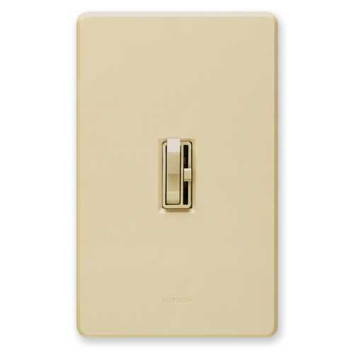 Ariadni Magnetic Low-Voltage Preset Toggle Dimmer in Ivory Single-Pole