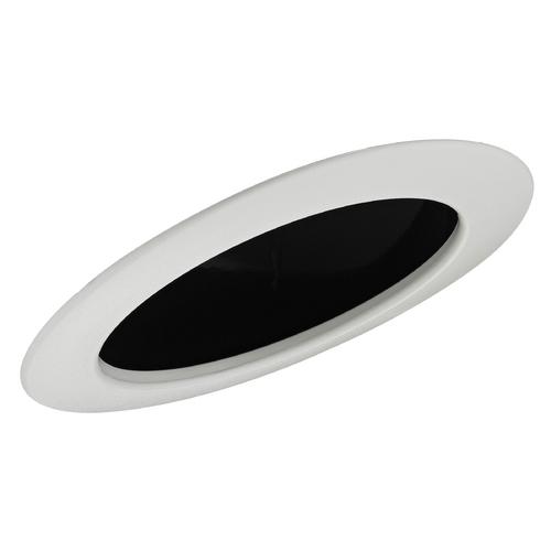 6-Inch Sloped Ceiling Black Reflector Trim by Recesso Lighting