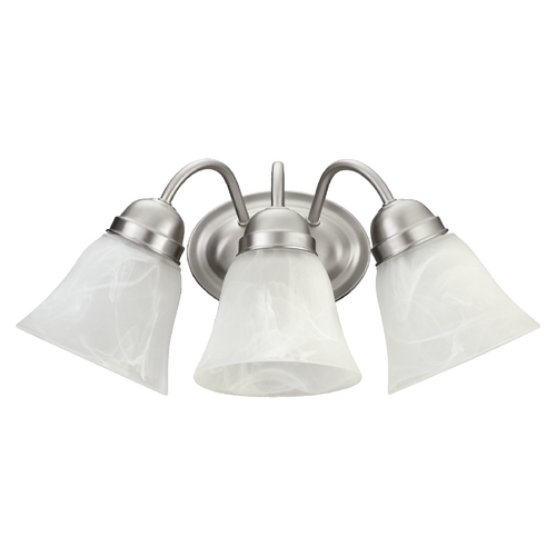 Quorum Lighting Satin Nickel Bathroom Light by Quorum Lighting 5403-3-65