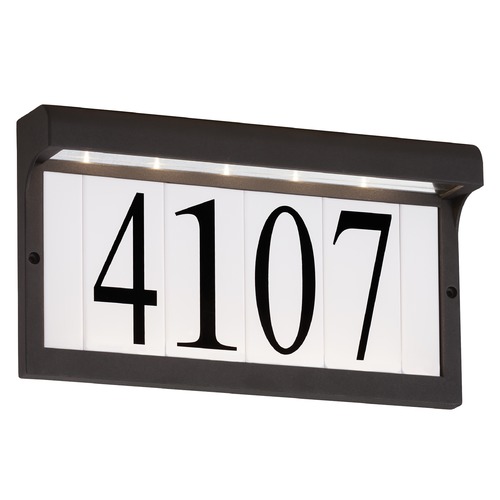 LED Address Light in Black by Generation Lighting