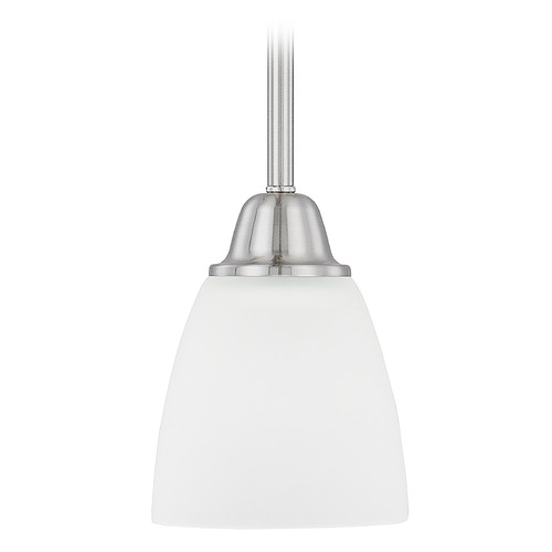Trenton 5-Inch Mini Pendant in Brushed Nickel by HomePlace Lighting