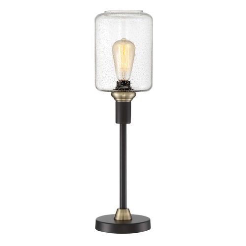 Luken Black Antique Brass Table Lamp by Lite Source Lighting