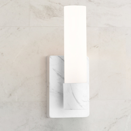 Progress Lighting Blanco LED Faux White Marble LED Sconce 3000K 823LM by Progress Lighting P710047-150-30