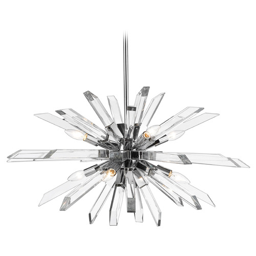 Z-Lite Burst Chrome Chandelier by Z-Lite 4003-8L-CH