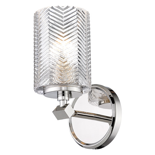 Z-Lite Dover Street Polished Nickel Sconce by Z-Lite 1934-1S-PN