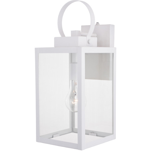 Vaxcel Lighting Vaxcel Lighting Medinah Textured White Outdoor Wall Light T0554