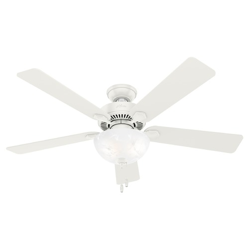 52-Inch Swanson Fan in Fresh White by Hunter Fan Company