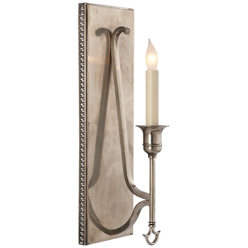 Visual Comfort Signature Collection John Rosselli Savannah Sconce in Sheffield Nickel by Visual Comfort Signature SR2140SHS