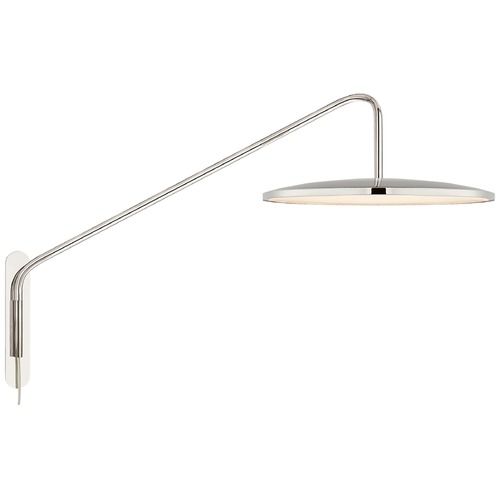 Visual Comfort Signature Collection Peter Bristol Dot 16-Inch Convertible Sconce in Nickel by Visual Comfort Signature PB2020PN
