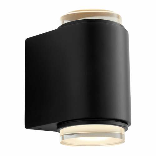 Rico 2-Light LED Outdoor Wall Light in Black by Oxygen Lighting