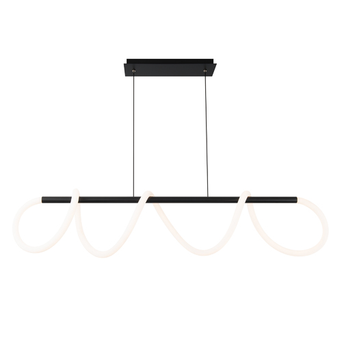 WAC Lighting Tightrope 46-Inch LED Linear Pendant in Black by WAC Lighting PD-35246-BK
