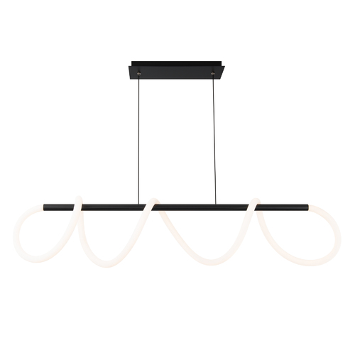 Tightrope 46-Inch LED Linear Pendant in Black by WAC Lighting