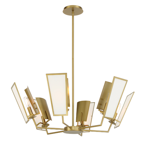 Ricochet 6-Light Chandelier in Soft Brass by Minka Lavery