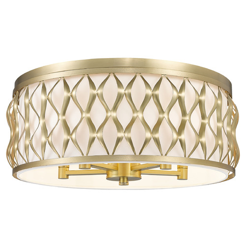 Z-Lite Harden Modern Gold Flushmount Light