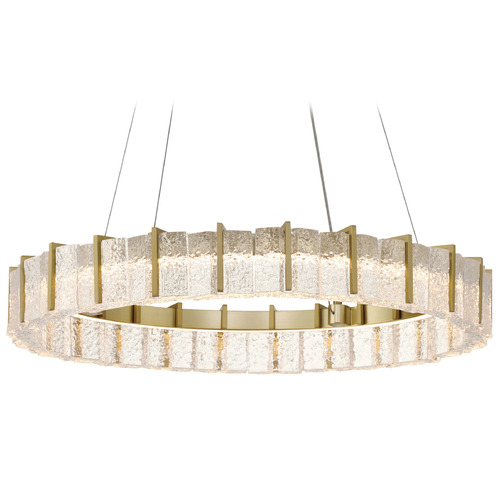 Sevryn 28-Inch LED Pendant in Soft Brass by Minka Lavery