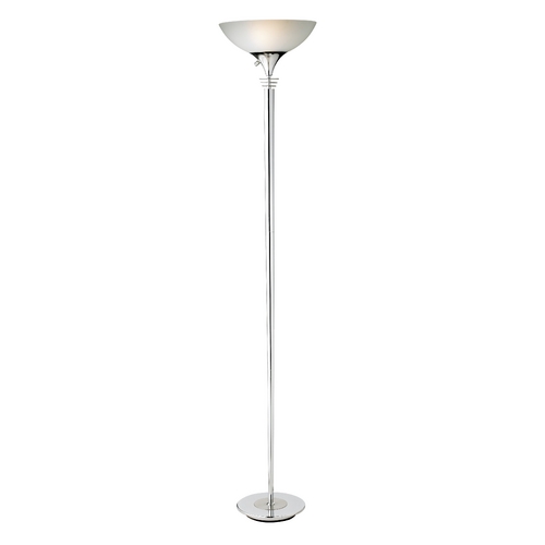 Adesso Home Lighting Contemporary / Modern Torchiere Lamp Chrome Metropolis by Adesso Home Lighting 5120-22