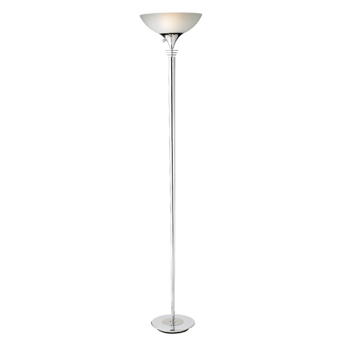Contemporary / Modern Torchiere Lamp Chrome Metropolis by Adesso Home Lighting