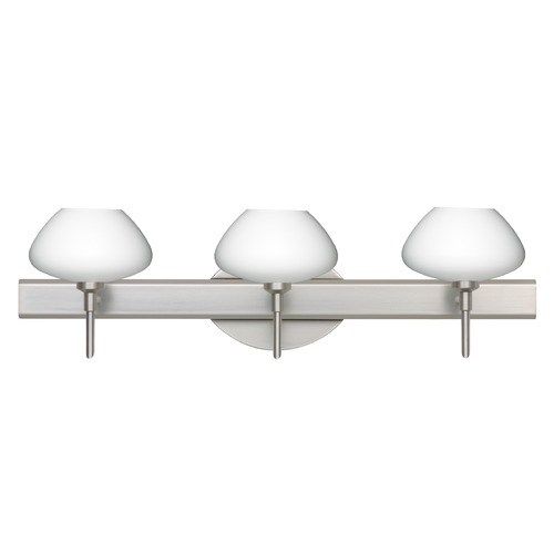 Besa Lighting Besa Lighting Peri Satin Nickel LED Bathroom Light 3SW-541007-LED-SN