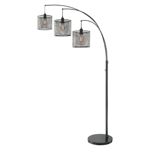 Hamilton Black Arc Lamp by Lite Source Lighting