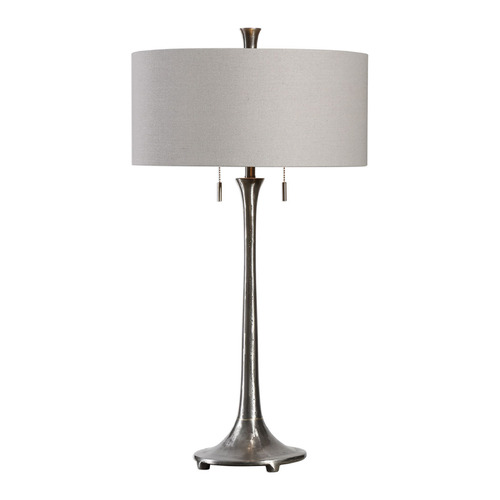 Uttermost Lighting The Uttermost Company Aliso Natural Solid Cast Iron Table Lamp with Drum Shade 27786