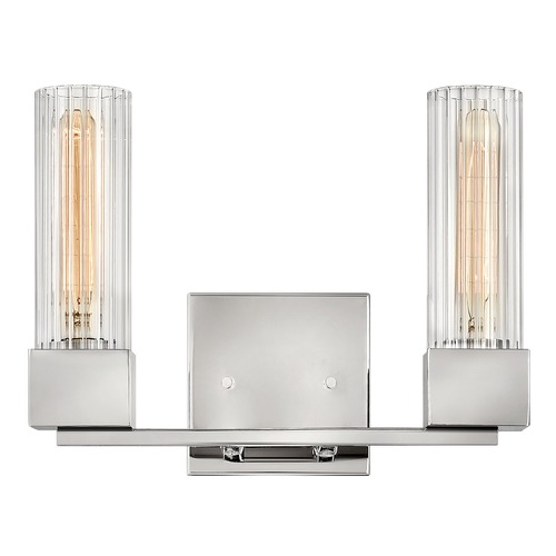 Hinkley Xander 2-Light Polished Nickel Bathroom Light by Hinkley Lighting 5972PN